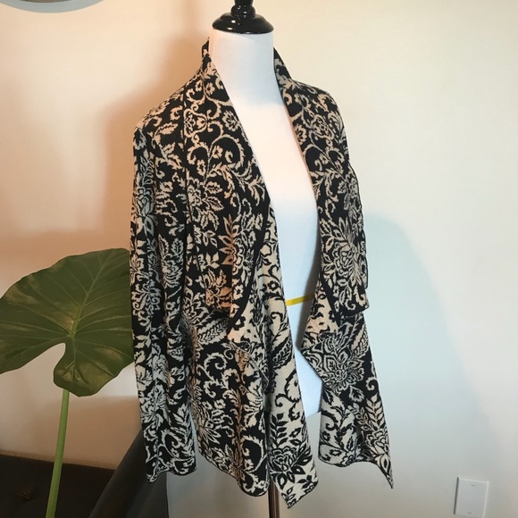Jones New York Sweaters - Jones New York Sport Wool Blend Waterfall Cardigan